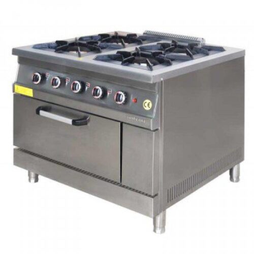 Gas Cooker with oven, 4 +1 Natural Gas 100*100 cm