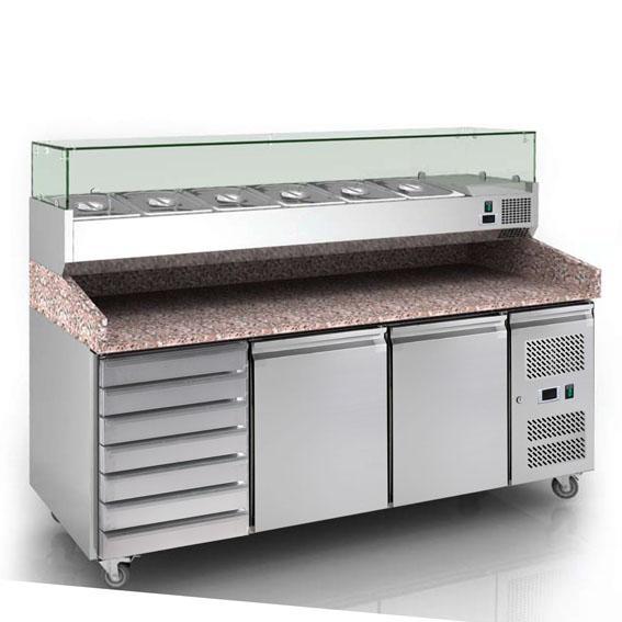 PIZZA COUNTER REFRIGERATOR PZ-2610TN+VRX2000/380