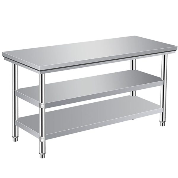Stainless Steel Table With 2 Shelves YC-318TB 180*70