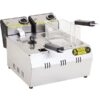 Double Electric Fryer, 3+3 lt