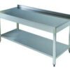 STAINLESS STEEL TABLE WITH SHELF 80*160