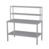 მაგიდა უჟანგავი 2 თაროთი YC-312S 120*70*860MM+600MM