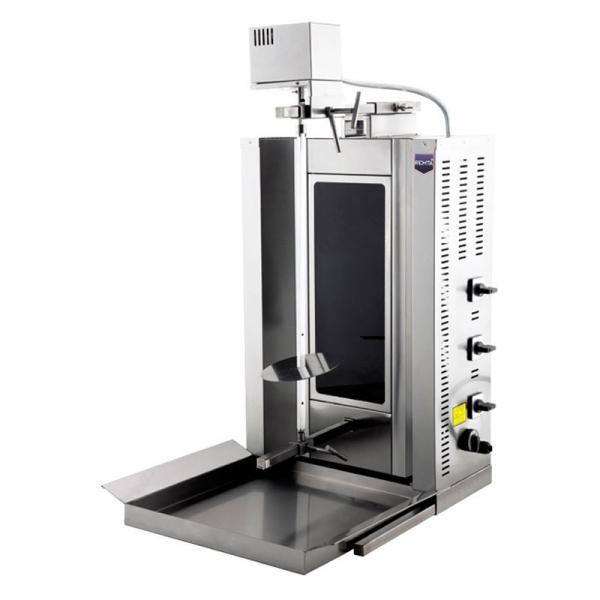 Shawarma machine electric, Glass, 3 lighter, with engine