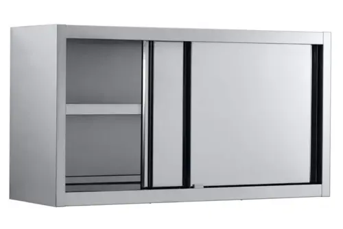 STAINLESS STEEL WALL CABINET WITH SLIDING DOORS CWHS-124