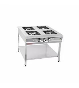 Gas cooker 4+Shelf, Natural gas, 100*100cm