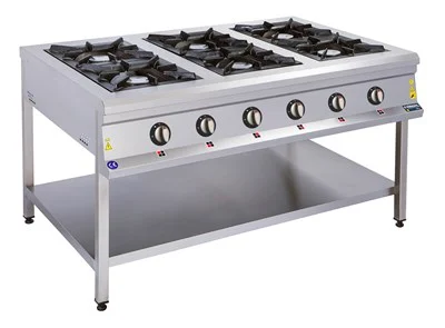 Gas Cooker With Shelf, 6 Lighters SKZG 1510
