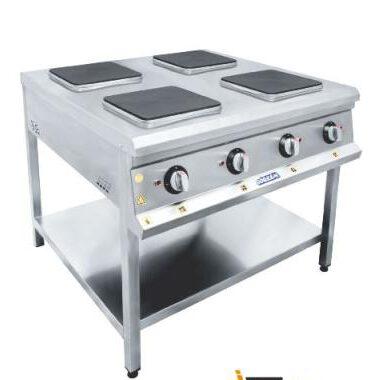 Electric oven with 4 lighters, bottom shelf 100*100