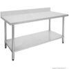 Stainless Steel Table WTC-182B 180*70 With Splashback