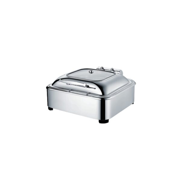 Chafing Dish 2/3 შუშის სახურავითა და ფეხებით YD-L017