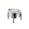 მრგვალი ინდუქციური Chafing Dish შუშის სახურავით YD-4033